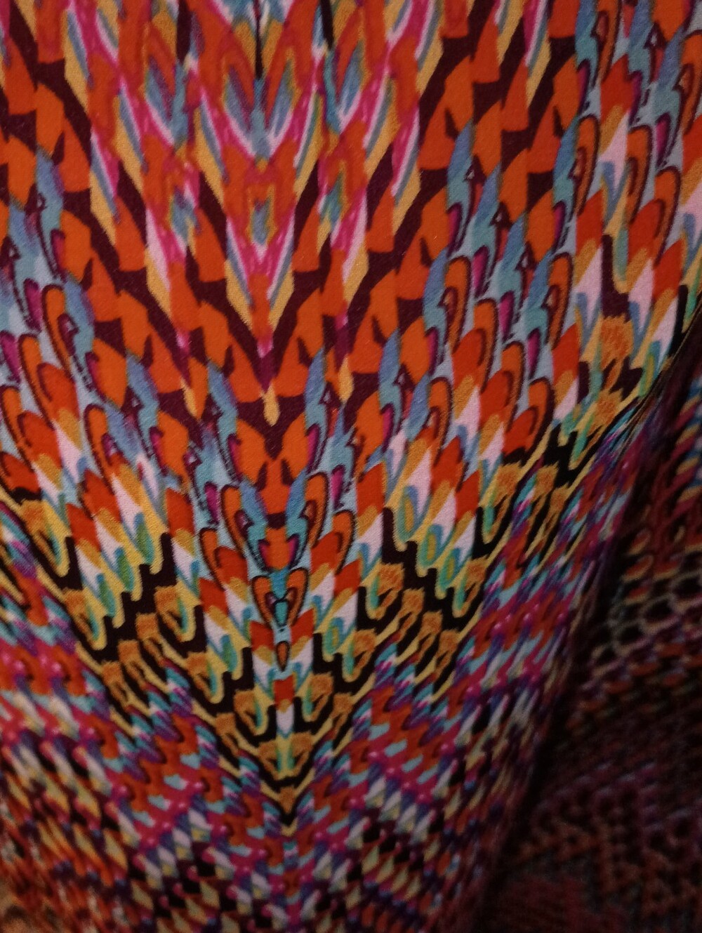 EUC Maurices Colorful Zigzag Print Summer Mini Dress XL - Picture 2 of 9